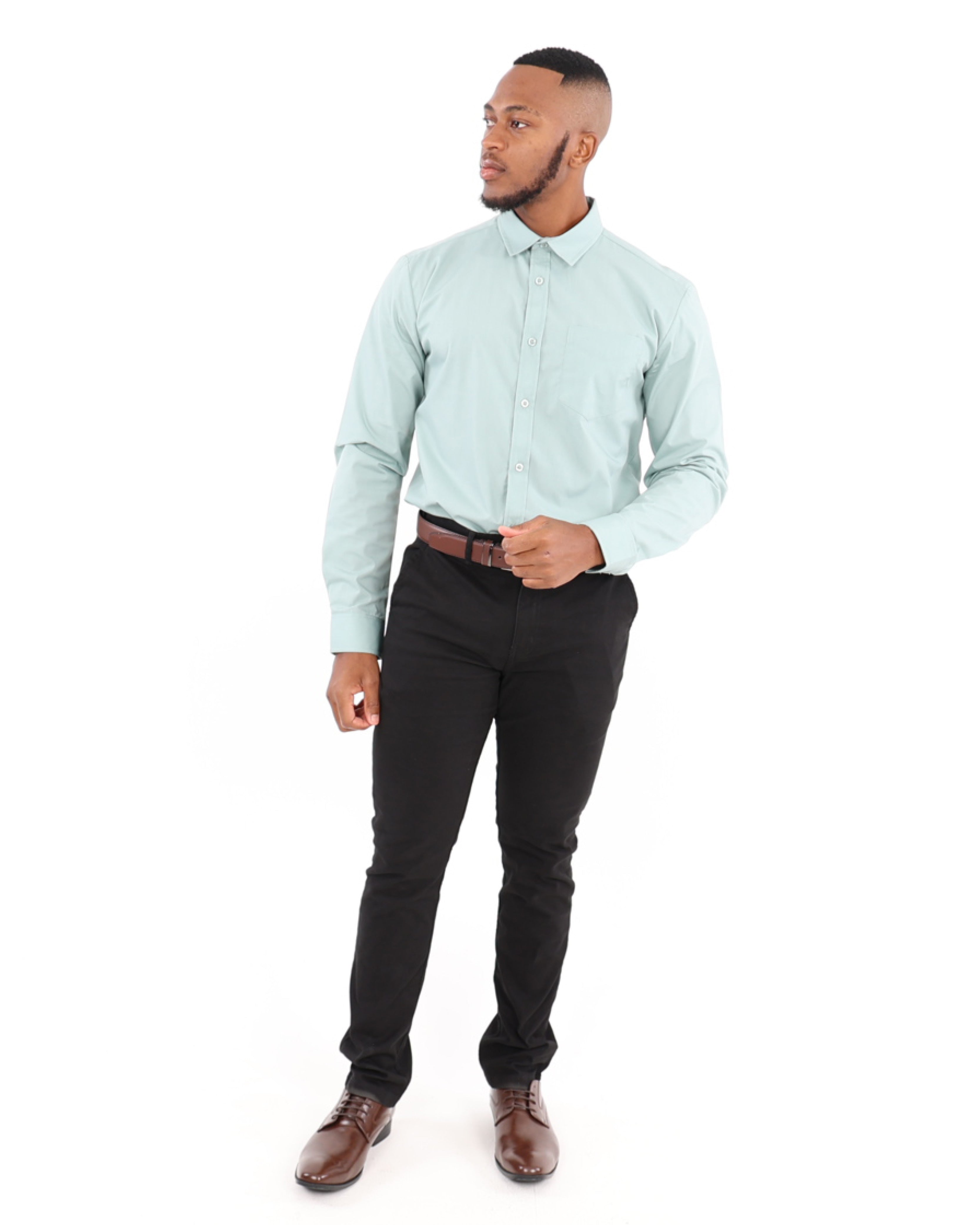 Skinny Fit Black Stretch Chinos
