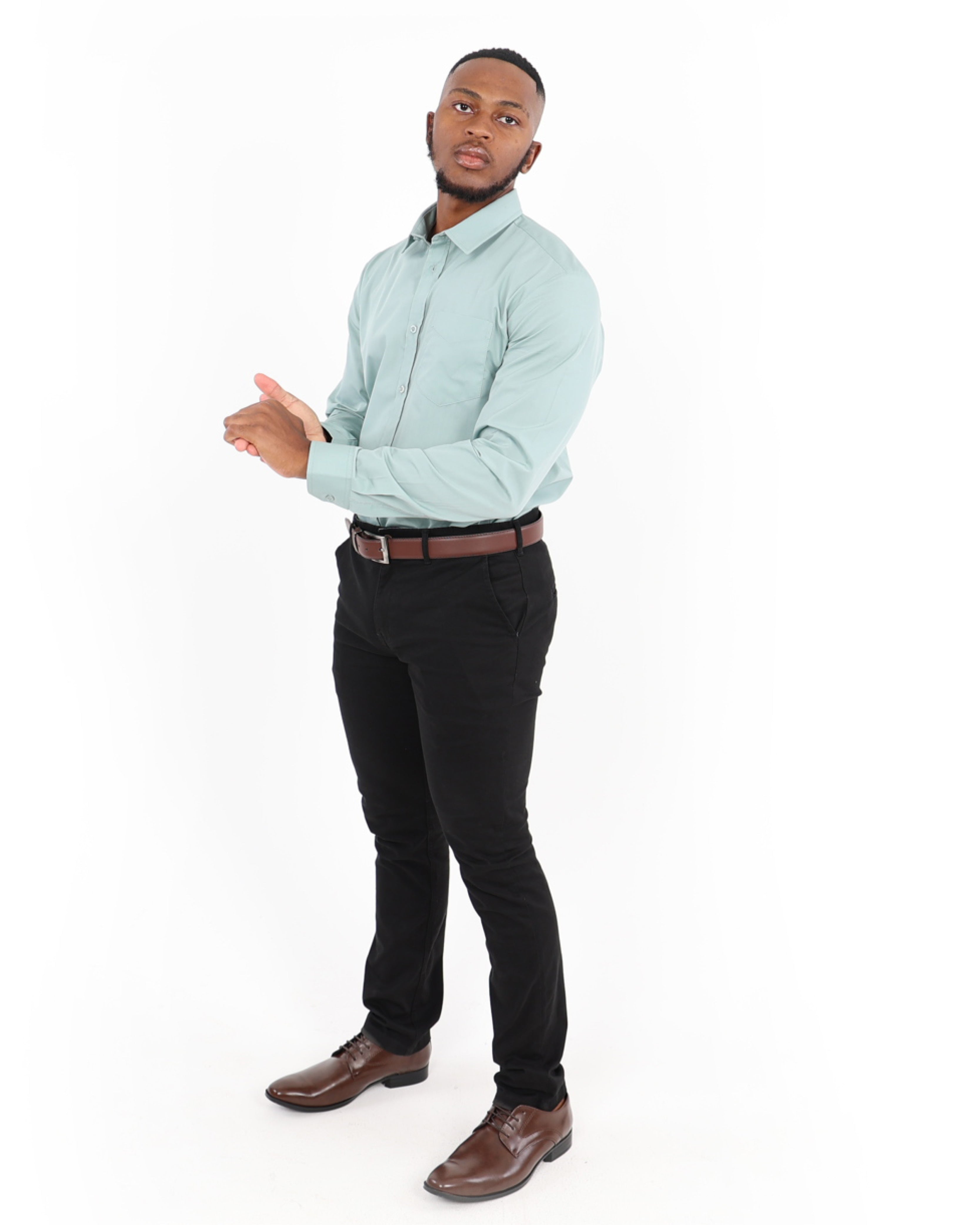 Skinny Fit Black Stretch Chinos