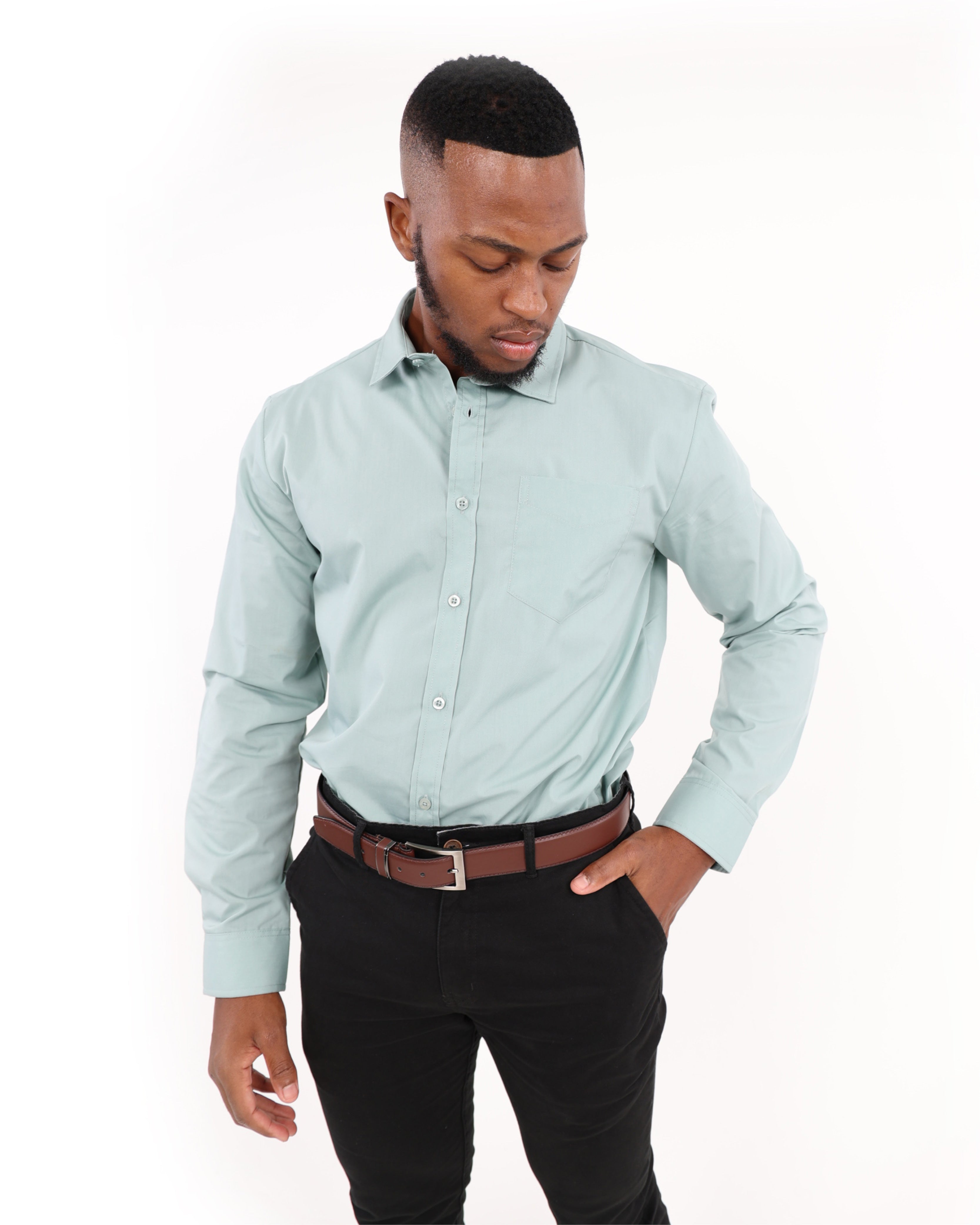 Skinny Fit Black Stretch Chinos