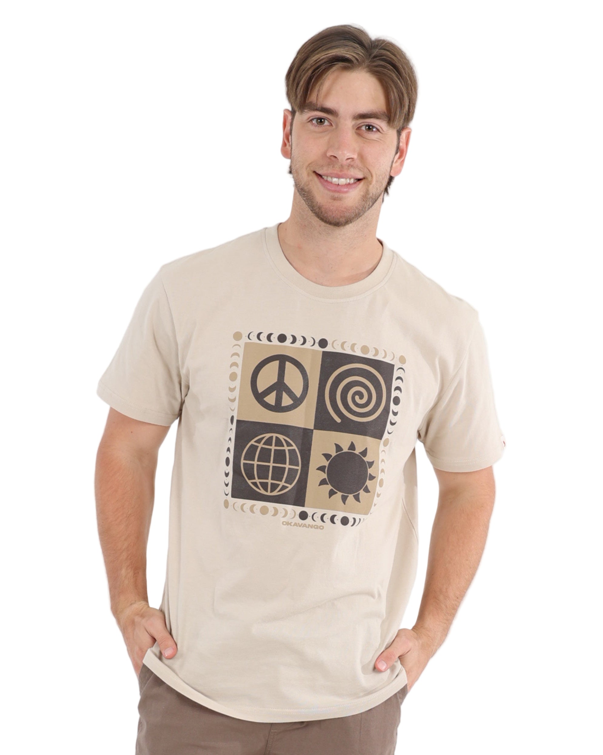 Okavango Short Sleeve Taupe Trailblazer T-Shirt