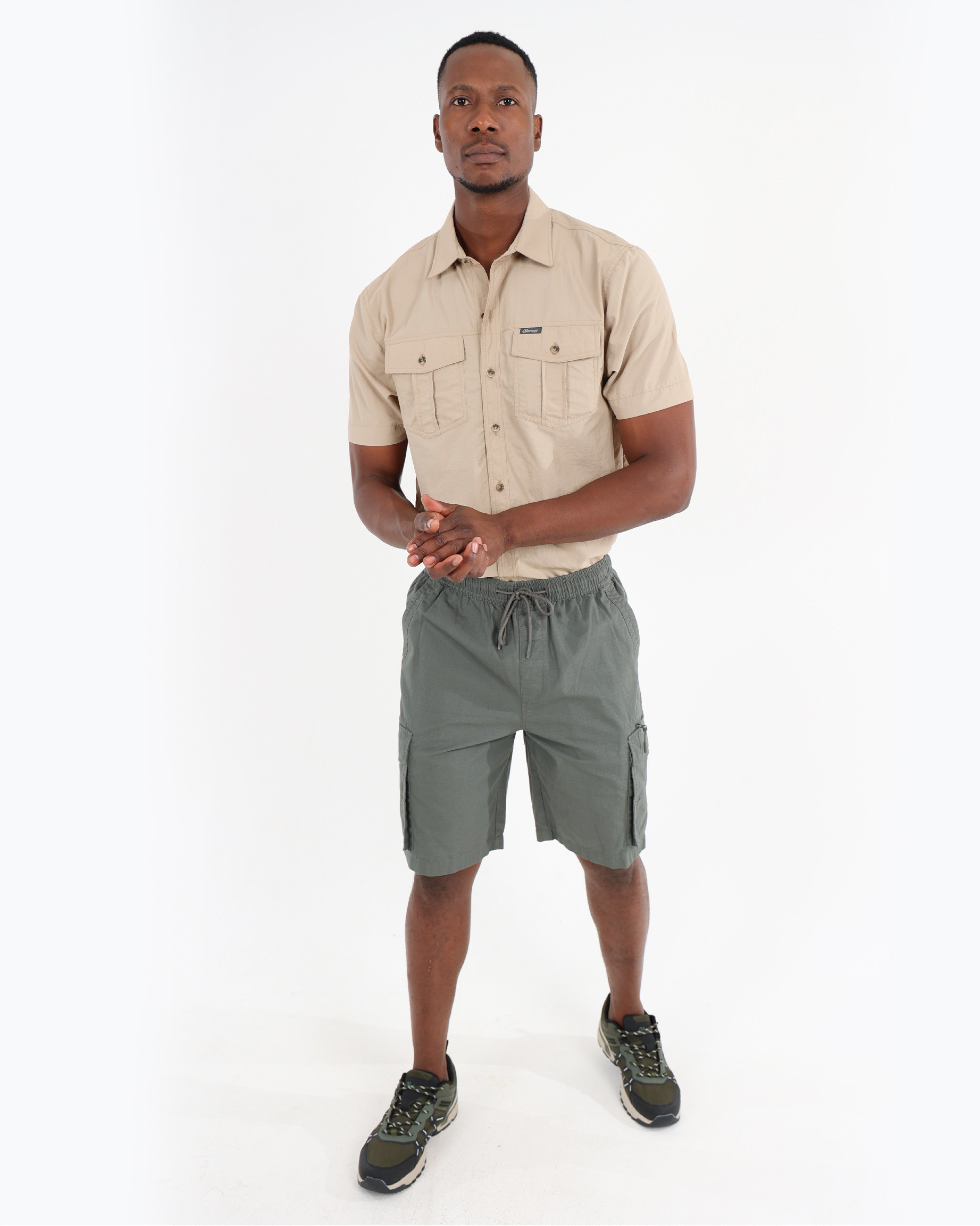 Okavango Outdoor Pull Up Fatigue Cargo Shorts
