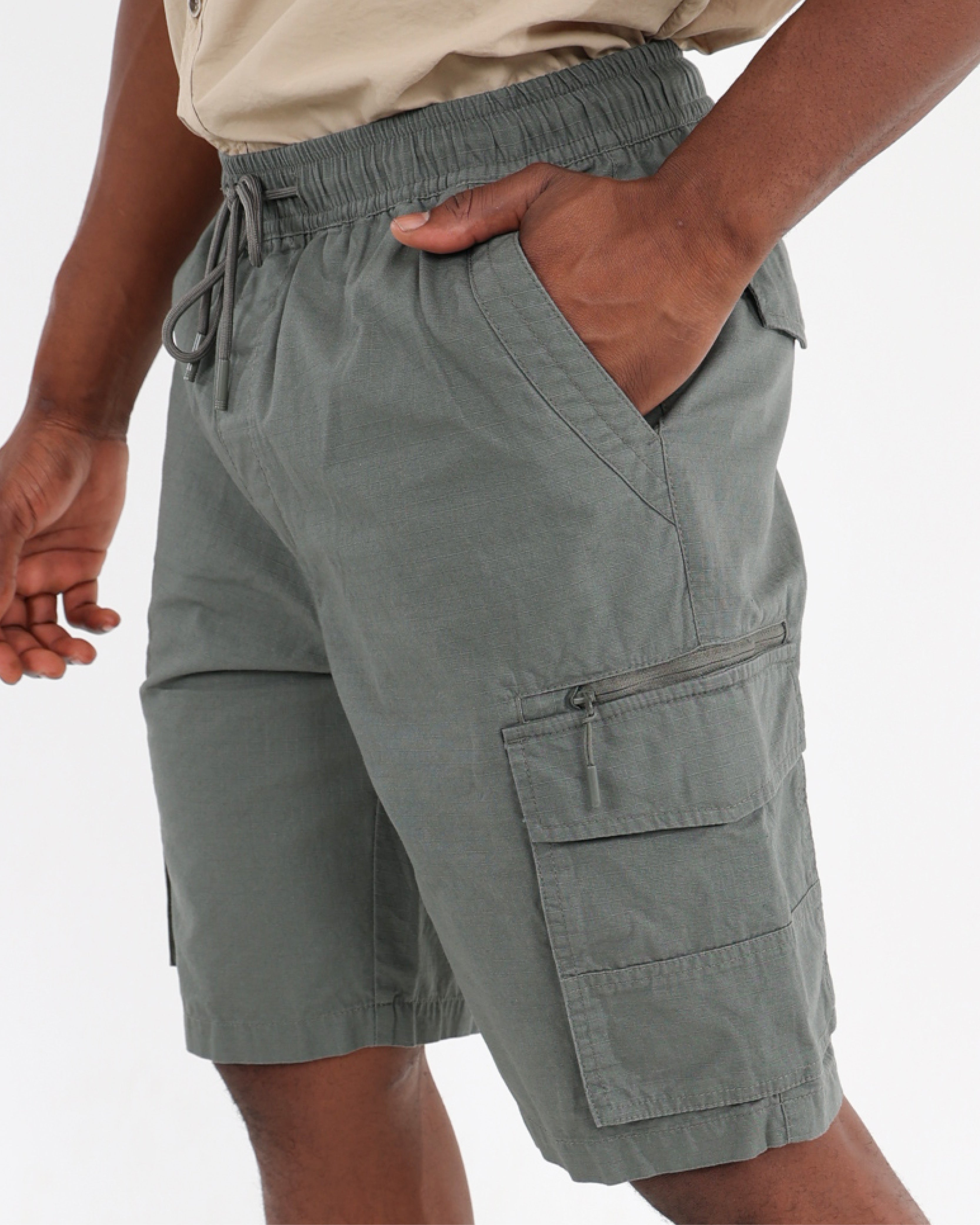 Okavango Outdoor Pull Up Fatigue Cargo Shorts