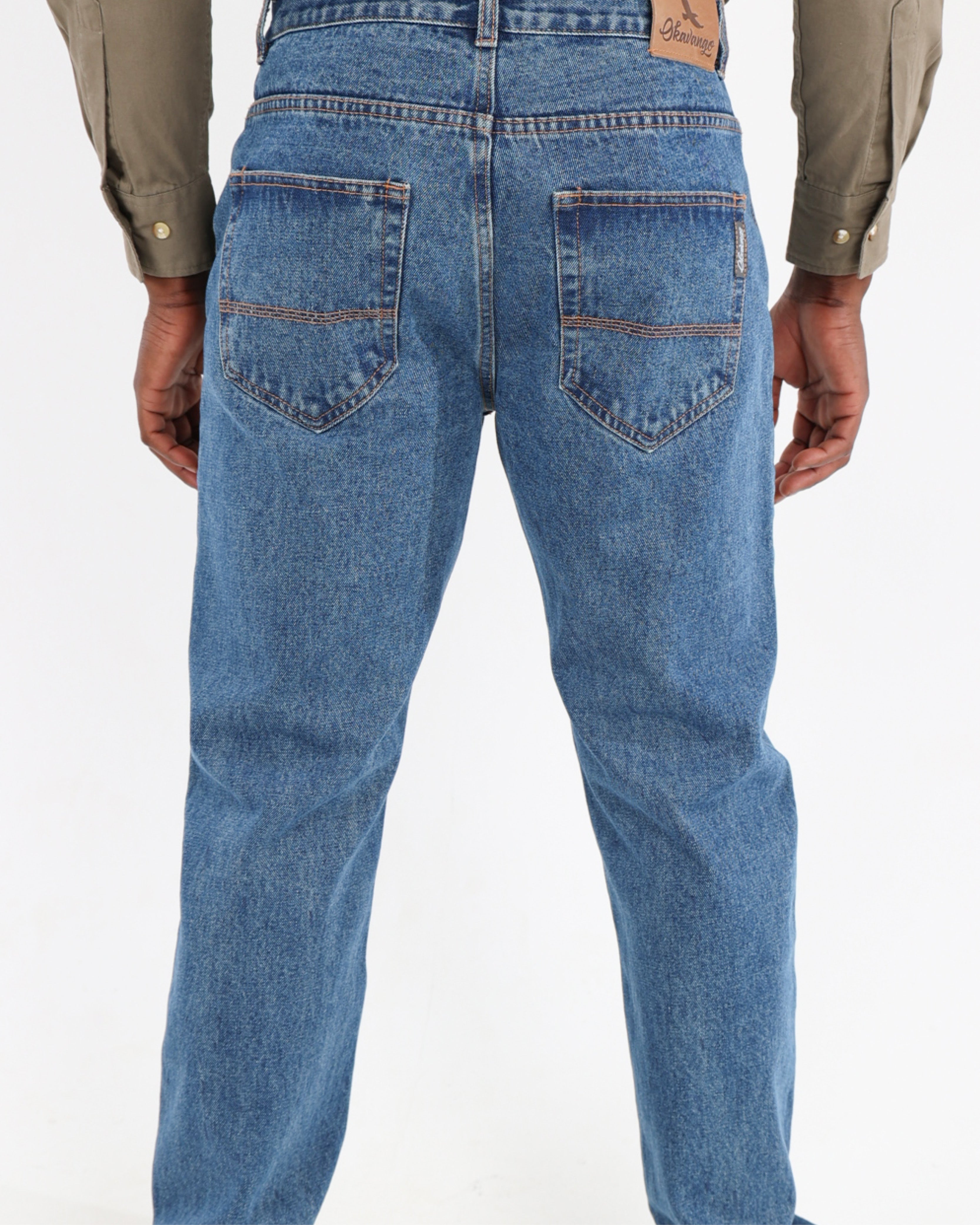 Okavango Regular Fit Stonewash Denim Jeans
