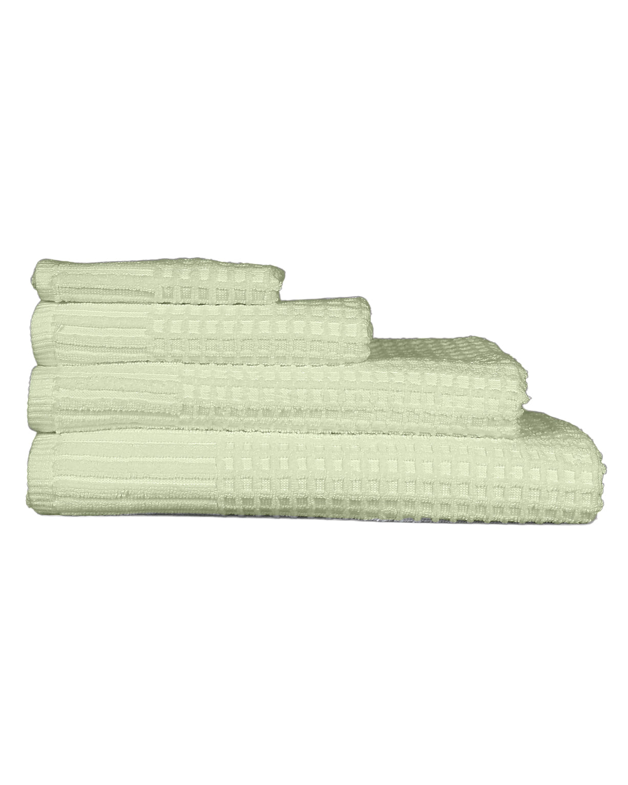 Sage Waffle Cotton Hand Towel