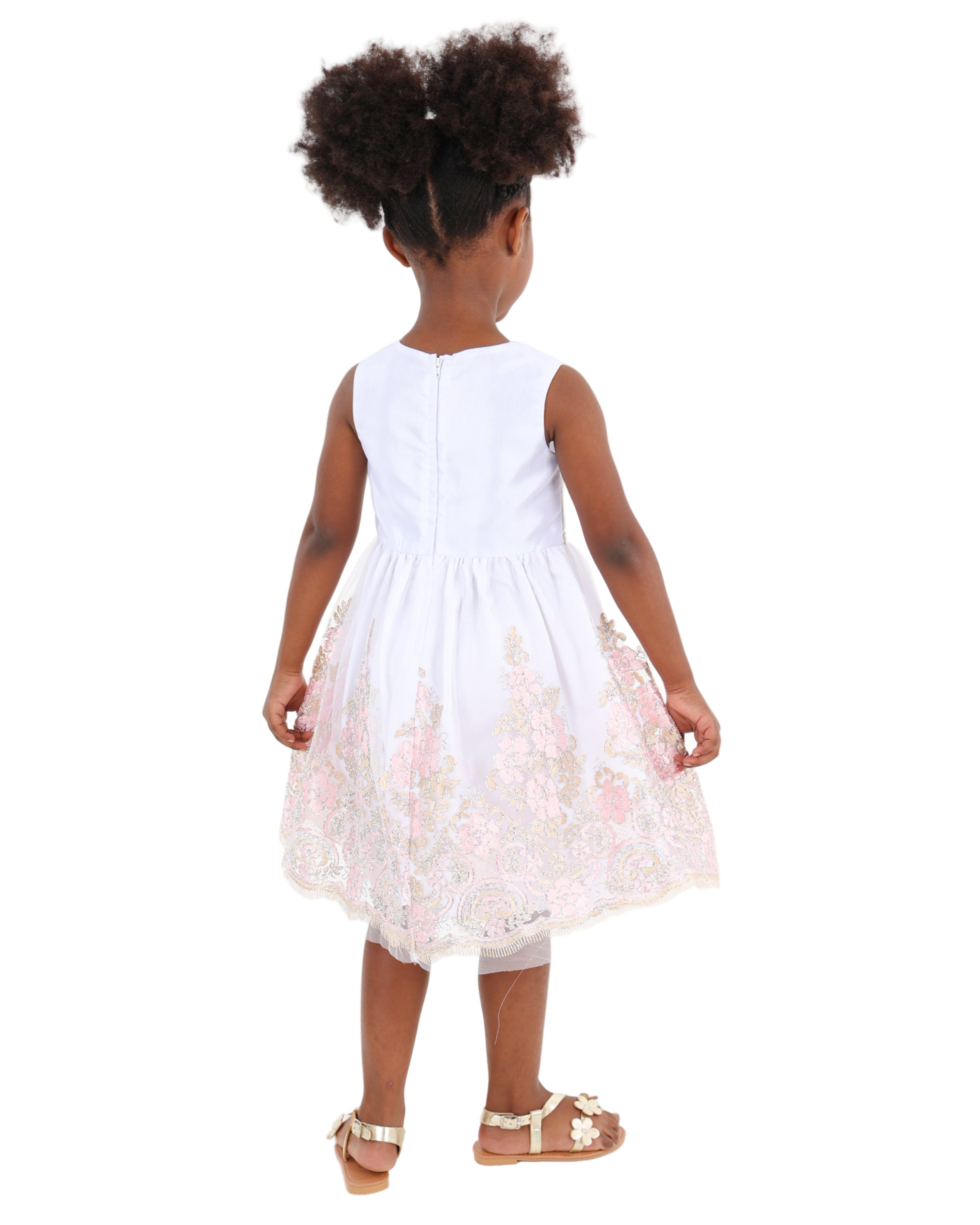 Sleeveless Embroidered Party Dress with Bolero Jacket